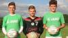 Ein Trio für Deutschland: die Segnitzer Faustballer (von links) Julian Schiffler, Florian Fahle und Fabio Lauck