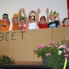 Was und wie’s im Garten wächst, demonstrierten die Kleinen des Kindergartens St. Jakobus.