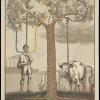 Schulwandbild "Der Kreislauf der Stoffe im Baum", 1930, Der praktische Schulmann, Stuttgart Schulwandbild "Der Kreislauf der Stoffe im Baum", 1930, Der praktische Schulmann, Stuttgart