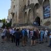 Besichtigung des Papstpalastes in Avignon. Besichtigung des Papstpalastes in Avignon.