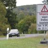 Die Vollsperrung der ehemaligen B 279 vor Hollstadt erregt in dem Dorf die Gemüter.
