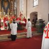 Festgottesdienst zum Fest Kreuzerhöhung mit Domkapitular Jürgen Vorndran und dem Ritterorden vom Heiligen Grab zu Jerusalem. Das Jerusalemkreuz, zu sehen auf dem Ordensmantel, symbolisiert die fünf Wunden Christi. Festgottesdienst zum Fest Kreuzerhöhung mit Domkapitular Jürgen Vorndran und dem Ritterorden vom Heiligen Grab zu Jerusalem. Das Jerusalemkreuz, zu sehen auf dem Ordensmantel, symbolisiert die fünf Wunden Christi.