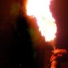 Auch ein Feuerschlucker ist im Programm zu sehen. Auch ein Feuerschlucker ist im Programm zu sehen.