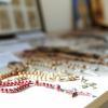 Ausstellung im Kloster: Gebetsketten. Ausstellung im Kloster: Gebetsketten.