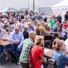 Trotz Baustellenbedingungen kamen am Sonntag zahlreiche Besucher zum diesjährigen Auftakt-Fest des Mainfranken Theaters Würzburg.