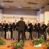 Allen voran gratulierte der Chor des Patenvereins Liedertafel dem „Geburtstagskind“ Liederkranz. Allen voran gratulierte der Chor des Patenvereins Liedertafel dem „Geburtstagskind“ Liederkranz.