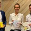Über ihr Leben ohne Plastik referierte Nadine Schubert (Bildmitte) auf Einladung der Jungen Liste (JL) im Kreis Haßberge in Happertshausen. Mit im Bild: JL-Kreisvorsitzender Julian Müller (links) und Thomas Wagenhäuser, Vorsitzender der JL-Kreistagsfraktion.