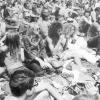Woodstock-Gefühl in Würzburg: Einige Besucher beim Rock- und Pop-Festival im Juli 1972. 