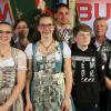 Bei der Ehrungsgala in Leinach wurden auch die neuen Würdenträger des Schützengaus Würzburg proklamiert. (von links) Gauschützenmeister Axel Höfler, 2. Gau-Ritter Verena Putz, Gau-Jugendkönig Hannah May, Gau-König Marcel Lehrmann,  1. Gau-Jugend-Ritter Anton Wiesmann, Martin Eisenbacher,  1. Gau-Ritter Kornelia Albert und stellvertretender Gauschützenmeister Klaus Schöll.