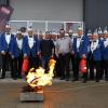 Die Faschingsgesellschaft Lengfeld ließ sich in Theorie und Praxis über den Brandschutz informieren.