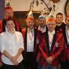 Das Präsidium des Sander Faschingskomitees (von links): Zweiter Bürgermeister Gerhard Zösch, Ehrenpräsident Günther Flachsenberger, Sandra Klug, Gerhard Birlem, Peter Kehl, Ralf Bauer, Präsident Stefan Flachsenberger, David Flachsenberger, Florian Linke, Matthias Flachsenberger, Bürgermeister Bernhard Ruß und Martin Fella.