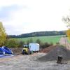 Mit der Verlegung der Wasser-Anschlussleitung von Völkershausen an das System des Wasserzweckverbands Willmarser Gruppe wurde im Herbst 2018 begonnen, wie auf dem Archivbild am Lappberg zu sehen.