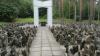 Das Mahnmal in Bikernieki.