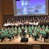 Das Große Blasorchester des Musikvereins Umpfertal Boxberg, der Kammerchor Bad Mergentheim, die Singklasse des Gymnasiums Weikersheim und der Schulchor des Matthias-Grünewald-Gymnasiums Tauberbischofsheim brillierten bei der Gedenkveranstaltung zum 30-jährigen Mauerfall in der TauberPhilharmonie Weikersheim.