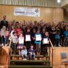 Gewinner des Jugendkulturpreises 2019 des Landkreises Schweinfurt wurde die Heimatkapelle Michelau und die Katholische Landjugendbewegung Michelau mit ihrem Musikvideo "Musik an – Film ab! Der beste Tag meines Lebens". 30 Kinder und Jugendliche im Alter von acht bis 16 Jahren waren daran beteiligt. Verantwortlich waren Madeleine Wolf und Michael Ständecke. Zum gemeinsamen Foto mit allen Teilnehmern stellten sich Landrat Florian Töpper, Andreas Linder, Vorstandsmitglied der Sparkasse Schweinfurt-Haßberge, dem Hauptsponsor des Wettbewerbs und als Vertreter der kommunalen Jugendarbeit Andrea Handwerker, Anika Heymanns und Christoph Simon vom KJR.