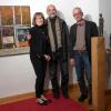 Galeristin Angelika Müllner-Pianka, Laudator Egon A.Stumpf und die beiden Künstler Gerhard Nerowski und Werner Tögel bei der Vernissage.