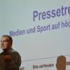 Fredi Breunig hatte quasi ein Heimspiel beim Pressetreff im Gemeindezentrum Salz. Fredi Breunig hatte quasi ein Heimspiel beim Pressetreff im Gemeindezentrum Salz.