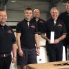 Anlässlich des europäischen "Jeanneau Dealer Meetings" erhielt Boote Pfister die Auszeichnung "Dealer of the Year". Im Bild (von links) André Schubert, Gerhard Ort, Mike-René Scharmann (Verkauf), Dennis Pfister, Robert Thieme, Joachim Pfister, Michael Wald und Dominik Keller. Anlässlich des europäischen "Jeanneau Dealer Meetings" erhielt Boote Pfister die Auszeichnung "Dealer of the Year". Im Bild (von links) André Schubert, Gerhard Ort, Mike-René Scharmann (Verkauf), Dennis Pfister, Robert Thieme, Joachim Pfister, Michael Wald und Dominik Keller.