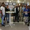 Um den Infostand von ver.di versammelten sich am Mittwochmittag im Marktheidenfelder Krankenhaus Beschäftigte des Klinikums Main-Spessart. Mit von der Partie waren auch Personalratsvorsitzender Albrecht Christ und seine Stellvertreterin Barbara Otter.