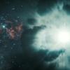 Ein sterbender Stern explodiert und sendet einen Gamma-Ray Burst, einen Gammastrahlenblitz, aus (künstlerische undatierte Darstellung).