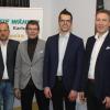 Jeweils einstimmig nominierten die Freien Wähler in Karlstadt ihren Bürgermeisterkandidaten und den Wahlvorschlag (Kandidatenliste) für den Stadtrat. Von links: Bürgermeister Paul Kruck, Kreisvorsitzender Marco Pinter, Landrat Thomas Schiebel, Bürgermeisterkanditat Benedikt Kaufmann, Landratskanditat Christoph Vogel sowie Peter Utsch (stellvertretender Kreisvorsitzender und Vorsitzender der Kreiswählervereinigung).