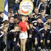 Hier posieren die Fußballer der Universität Würzburg bei der Eröffnungsfeier in Jinjiang. Gegen die Gastgeber holte die Mannschaft ihren ersten WM-Sieg.
