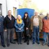 Spendenübergabe an die Tafel (von links) Vorsitzender der Reservistenkameradschaft Tauberbischofsheim Wolfgang Kranz, Theo Scheuermann, Initiatorin Uschy Gabel, Tafelladen-Leiterin Sylvia Hehn, stellvertretender Kreisvorsitzender Hans Berger und Vorsitzender Wolfgang Fuchs.