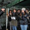 Musik am Tannenbaum: Die Musikkapelle aus Merkershausen unterhielt mit weihnachtlichen Melodien unter der Leitung von Udo Schneider.