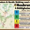 Das Foto ist ein Entwurf für das mögliche Hinweisschild für die Wander- und Walking Routen in Neubrunn und Böttigheim.
