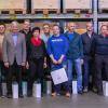 Die geehrten Mitarbeiter und Firmenchefs der Wiesentheider Firma Göpfert (von links): André Göpfert, Ralf Schiffmann, Gerhard Fakesch, Peter Thormann, Ottmar Bimmerlein, Edgar Götzelmann, Jürgen Reuss, Walter Pickel, Jochen Russ, Gertrud Loebl, Norbert Engelbrecht, Thomas Haubenreich, Günter Offner, Georg Gärtner, Dieter Filbig, Frank Lindner, Oskar Müller, Frank Hohn, Viktor Stadelmann, Dominik Freibott, Thomas Rath, Esther Göpfert, Thomas Röll, Karl-F. Göpfert.