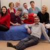 Die erfolgreichen Theaterspielerinnen und -spieler von links: Amelie Heinrichs, Margit Finster, Otmar Haubenreich (hinten), Florian Plötz, Lothar Wolf (hinten) Werner Laufer, Anita Hußlein, Stefan Plötz und Anette Abendroth