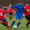 Deutschland, Waldbüttelbrunn, Sportgelände, 08.12.2019, Fußball, U 19, Landesliga, JFG Kreis Würzburg Süd-West - Würzburger FV Bild: v. l. Medin Ljajic (JFG), Jannis Vierneisel (WFV) und Hannes Glas (JFG)