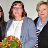 Die CSU/Freie Bürger Wählergemeinschaft Nordheim schickt Sibylle Säger (Mitte) ins Rennen um das Amt der Bürgermeisterin. Landtagsabgeordnete Barbara Becker (links) und CSU-Bezirksrätin und Wahlleiterin Gerlinde Martin gratulierten.