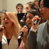 Hey Santa! Laura Fleck, Klara-Marie Büttner und Van Trinh Thanh (von links) sangen zu Klängen der Big Band.