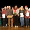 Applaus für das Theaterjahr 2019 und die Jubilare (von links): DVN-Vorsitzender Michael Haag, Zweiter Vorsitzender Axel Stenzenberger, Bürgermeisterin Bettina Bärmann, Kassiererin Olivia Müller-Veit, Dieter Bauer, Schriftführer Tizian Stremel,  Michael Weißenberger (neues Ehrenmitglied, zusammen mit Isolde Weißenberger), Jugendleiterin Kristina Haag, Sandra Schneider, Vorstandsmitglied Alexandra Knieß , Sabine Baunacher, Vorstandsmitglied Christian Odörfer, Marlene Lauerbach, Christian Schneider und Svenja Pichl.