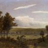 Blick auf Kissingen, Hausen und die frühere Saline. Die Darstellung ist historisch, aber sicherlich erst deutlich nach dem Besuch des ersten Kurgasts Dietrich von Thüngen entstanden.