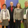Im Bild (von links): Johannes von Reusner (Vorstand), Sonja May (Kampfsport), Christian Benda (Abteilungsleiter Kampfsport), Alina von Reusner (Kampfsport) und Uwe Theiß (Vorstand).