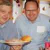 Voll im Einsatz: (von links) Thomas Schlott und Michael Hombach.