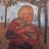 Paula Modersohn-Beckers „Mädchen mit Kaninchen“ von 1901 wird im Buchheim Museum gezeigt.