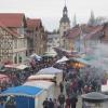 Buntes Treiben: In Römhild findet am letzten Donnerstag im Januar wieder der "Kalte Markt" statt.