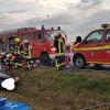 Zwischen Westheim und Biebelried musste nach einem Unfall eine Person von der Kitzinger Feuerwehr aus dem Auto befreit werden. 