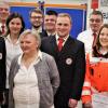 Der Kreisverband des Roten Kreuzes ehrte aktive Mitglieder der Bereitschaft in Wiesentheid. Dazu gehörte unter anderem Margit Antor (vorne mitte), die seit 40 Jahren dabei ist.