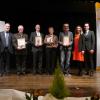 Mit der Werntalgemeinde emporgewachsen (von links): Bürgermeisterin Bettina Bärmann, FW-Kreisvorsitzender Edwin Hußlein, die verdienten Mitglieder Wolfgang Bartsch, Roland Fick, Gabriele Flügel und Michael Haag, Staatssekretärin Anna Stolz sowie Landrat Florian Töpper würdigten "30 Jahre Freie Wähler Niederwerrn".