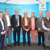 Im Bild (von links): Geschäftsführer Roland Pechtl, Wolfgang Mützel, Holger Starke, Egon Reichert, Fred Jarling, Johann Massek, Gerhard Beigel, Personalleiter Markus Haas