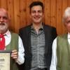 65 Jahre Erfahrung - Markus Franz (Mitte) mit den beiden Stabführern Fredi Aull (links) und Norbert Meidhof.