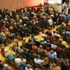 Die Stadthalle war voll bei der Podiumsdiskussion der Bad Neustädter Bürgermeisterkandidaten.