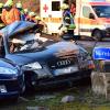 Zwischen den Kreisverkehren der B27 bei Kist (Lkr. Würzburg) hat sich am Freitag ein schwerer Unfall ereignet.