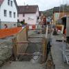 Die Kanalbaustelle in der Laudenbacher Heldstraße.