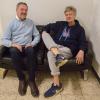 Ungewöhnliche Position für einen Tanzlehrer: Heinz Pappenberger (links) und Abteilungsleiter Gerhard Becker. Ungewöhnliche Position für einen Tanzlehrer: Heinz Pappenberger (links) und Abteilungsleiter Gerhard Becker.