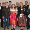 Landrat Thomas Habermann dankte den vielen Ehrenamtlichen in den Schützenvereinen und überreichte die Bayerische Ehrenamtskarte bei der Hauptversammlung des Schützengaus in Kleineibstadt.